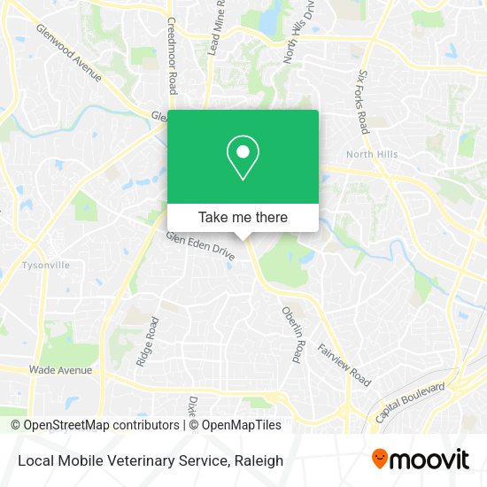 Local Mobile Veterinary Service map