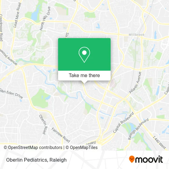 Oberlin Pediatrics map