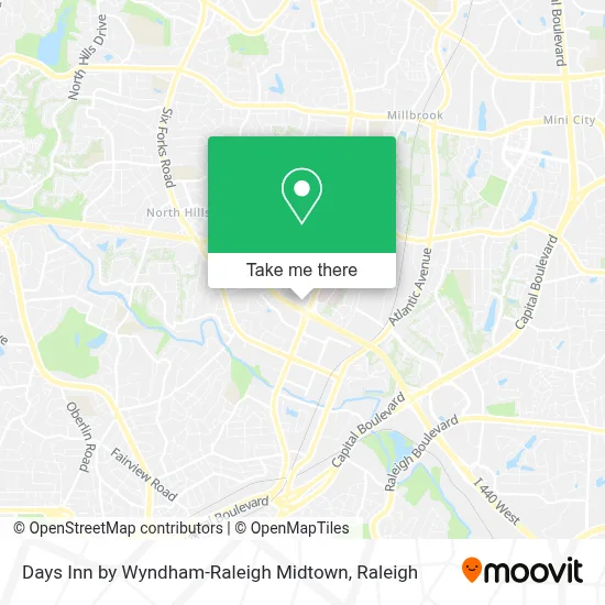 Days Inn by Wyndham-Raleigh Midtown map