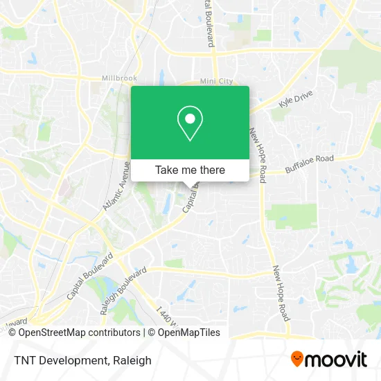 TNT Development map