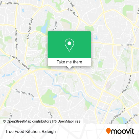 True Food Kitchen map