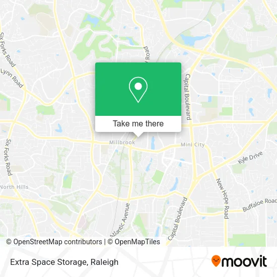 Mapa de Extra Space Storage
