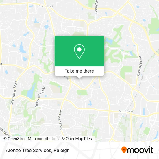 Alonzo Tree Services map