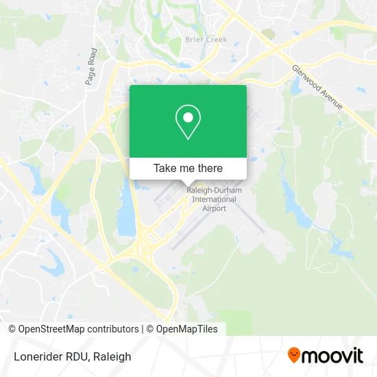 Lonerider RDU map