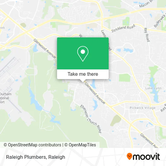 Mapa de Raleigh Plumbers