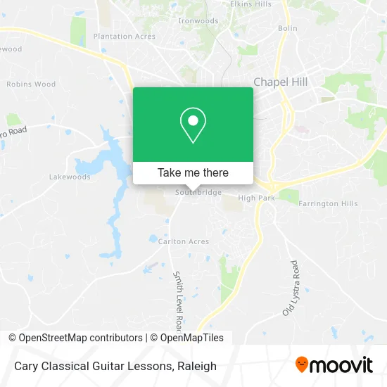 Mapa de Cary Classical Guitar Lessons