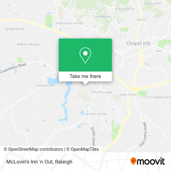 Mapa de McLovin's Inn 'n Out