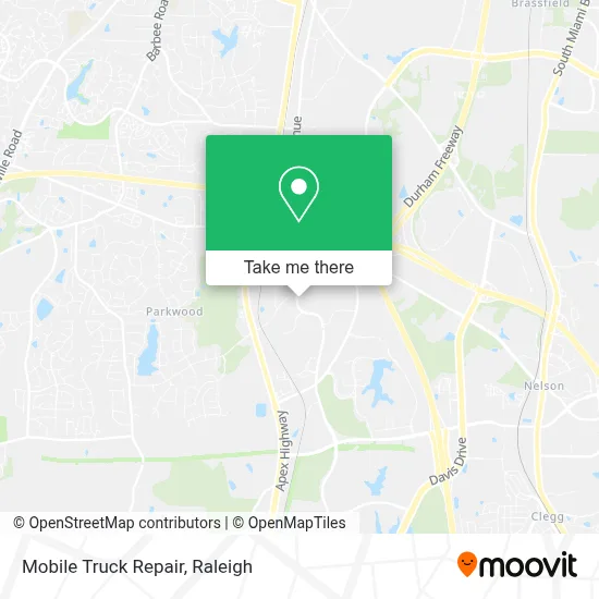 Mobile Truck Repair map