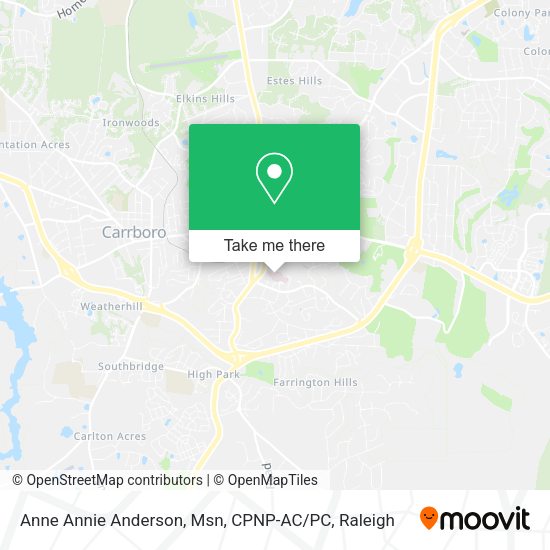Anne Annie Anderson, Msn, CPNP-AC / PC map