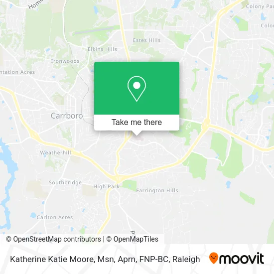 Mapa de Katherine Katie Moore, Msn, Aprn, FNP-BC