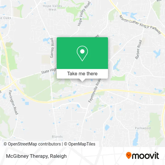 McGibney Therapy map