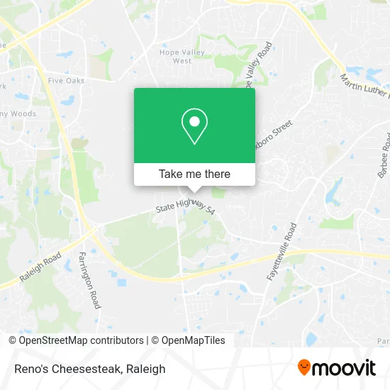 Reno's Cheesesteak map