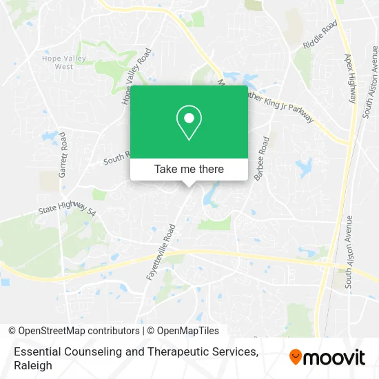 Essential Counseling and Therapeutic Services map