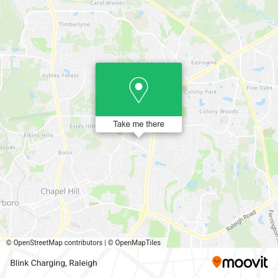 Mapa de Blink Charging
