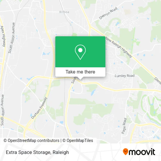 Extra Space Storage map