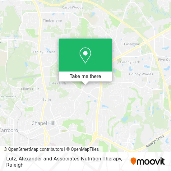 Lutz, Alexander and Associates Nutrition Therapy map