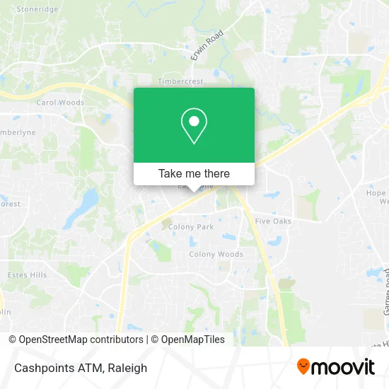 Cashpoints ATM map