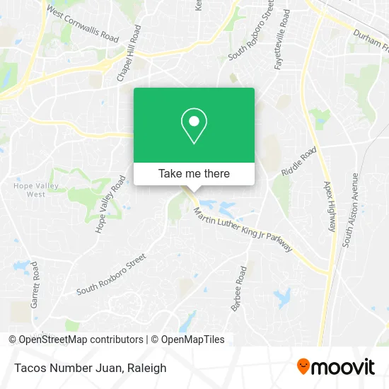 Tacos Number Juan map