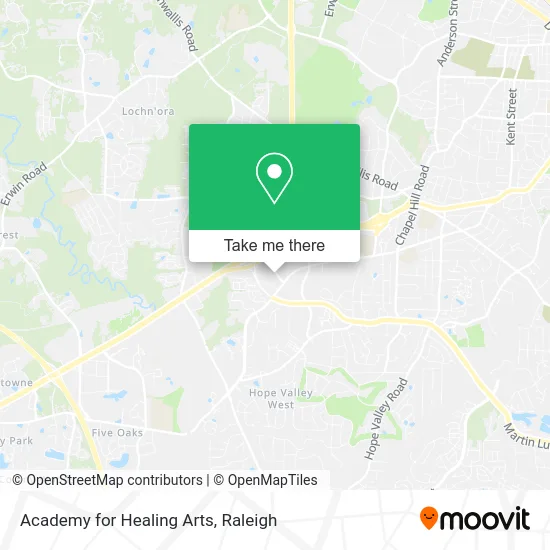Academy for Healing Arts map
