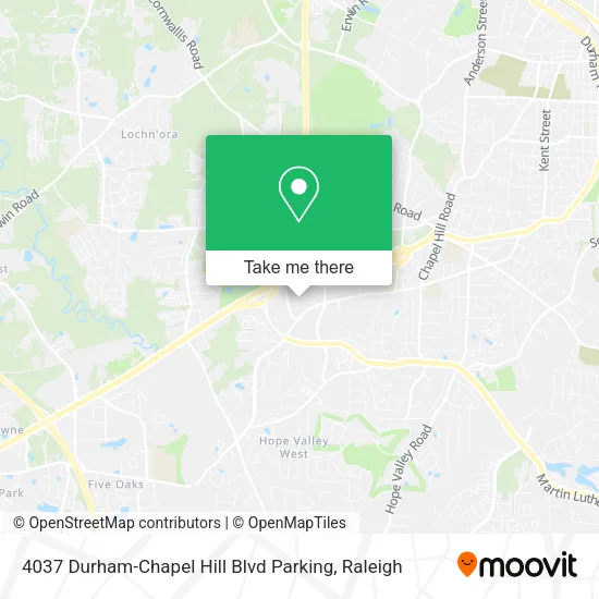 Mapa de 4037 Durham-Chapel Hill Blvd Parking