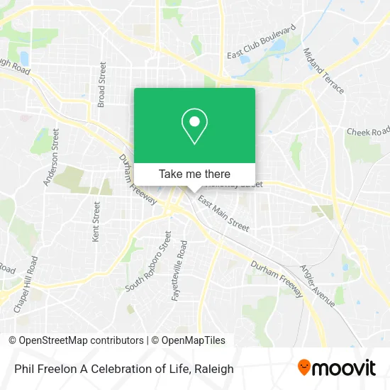 Phil Freelon A Celebration of Life map