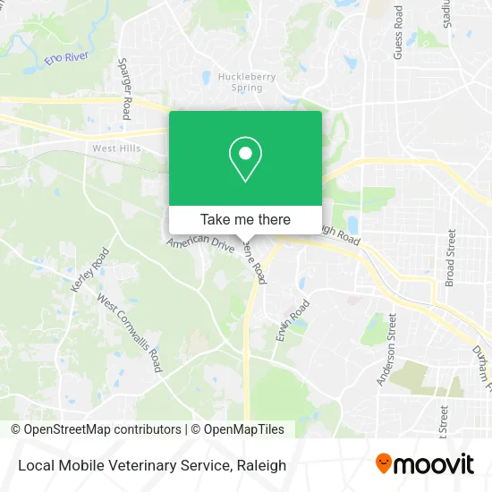 Local Mobile Veterinary Service map