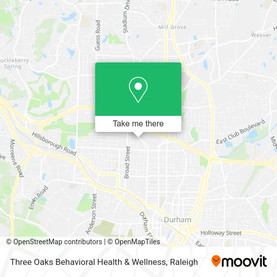 Three Oaks Behavioral Health & Wellness map