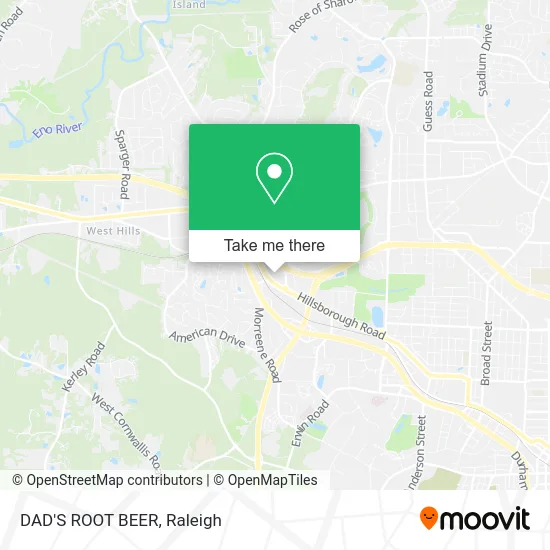 DAD'S ROOT BEER map