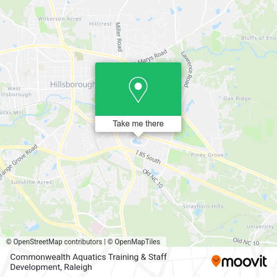 Commonwealth Aquatics Training & Staff Development map