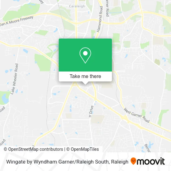 Wingate by Wyndham Garner / Raleigh South map