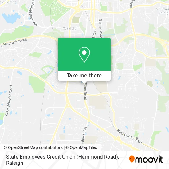 State Employees Credit Union (Hammond Road) map