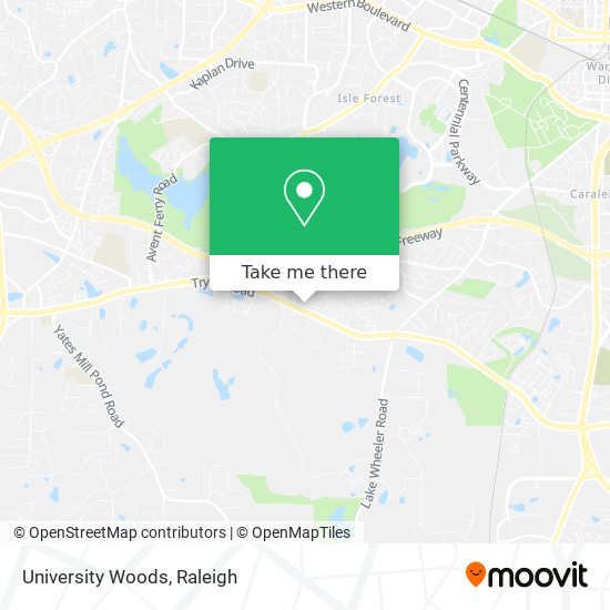 University Woods map