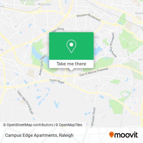 Mapa de Campus Edge Apartments