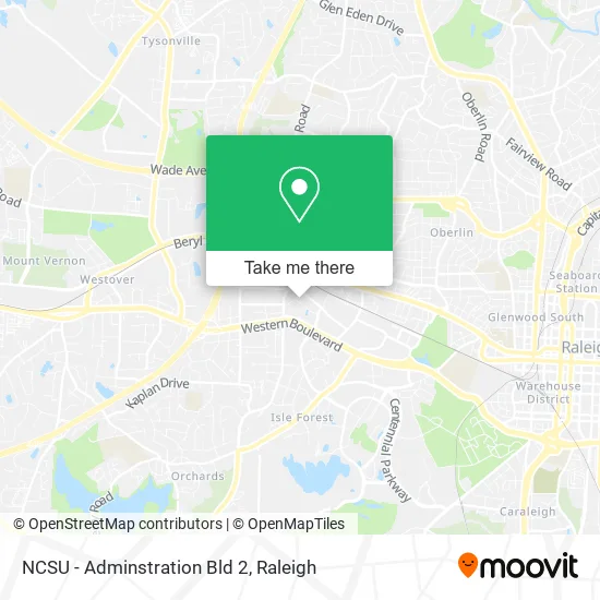 Mapa de NCSU - Adminstration Bld 2