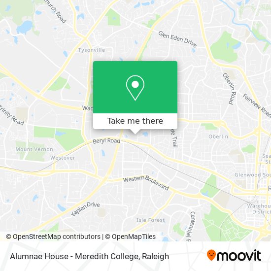 Mapa de Alumnae House - Meredith College