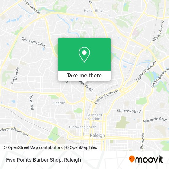 Mapa de Five Points Barber Shop