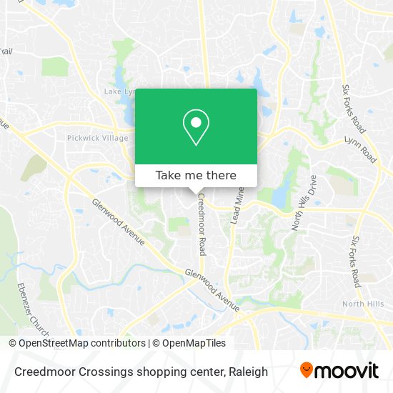 Mapa de Creedmoor Crossings shopping center