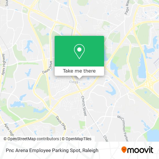 Pnc Arena Employee Parking Spot map