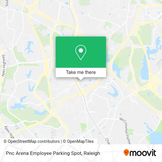 Mapa de Pnc Arena Employee Parking Spot