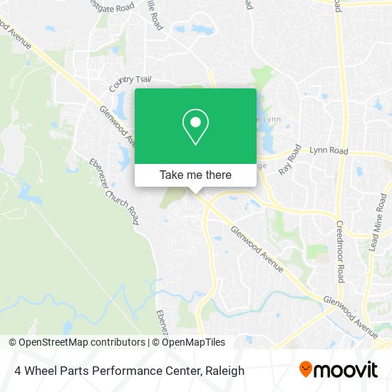 4 Wheel Parts Performance Center map