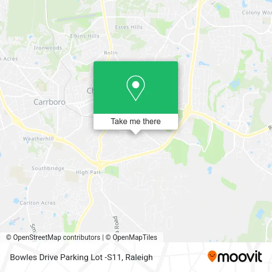 Bowles Drive Parking Lot -S11 map