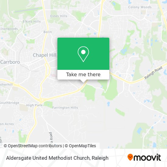 Mapa de Aldersgate United Methodist Church