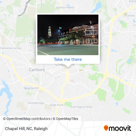 Chapel Hill, NC map