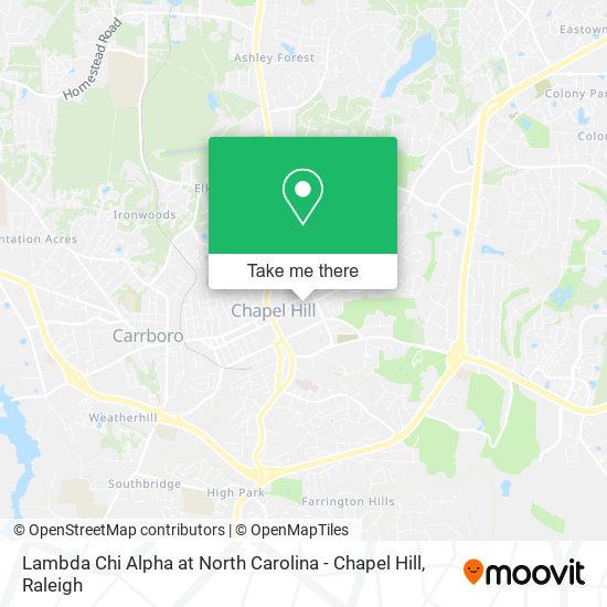 Lambda Chi Alpha at North Carolina - Chapel Hill map