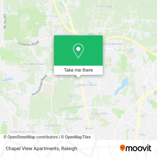 Chapel View Apartments map