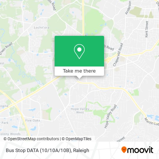 Mapa de Bus Stop DATA (10/10A/10B)