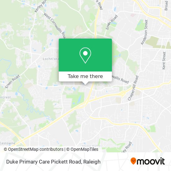 Mapa de Duke Primary Care Pickett Road