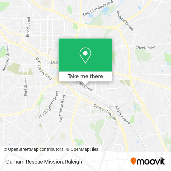 Mapa de Durham Rescue Mission