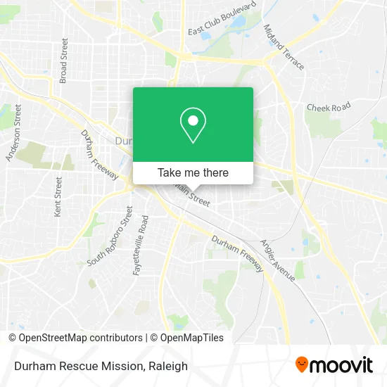 Durham Rescue Mission map