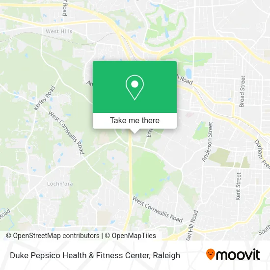 Duke Pepsico Health & Fitness Center map